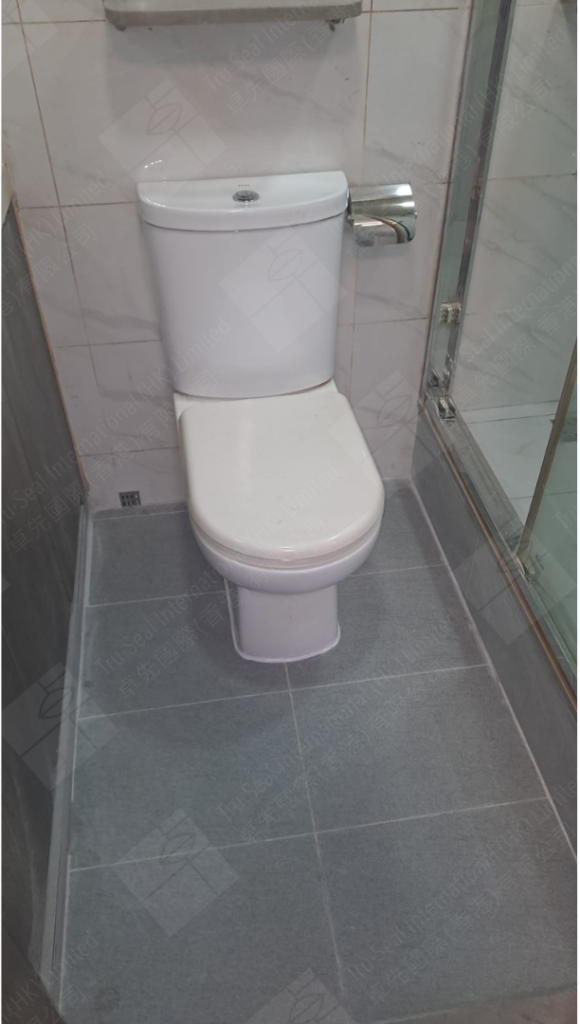 廁所企缸地台滲水漏水問題嚴重,用卓先液─納米滲透型石屎防漏及養護材料重造防水層