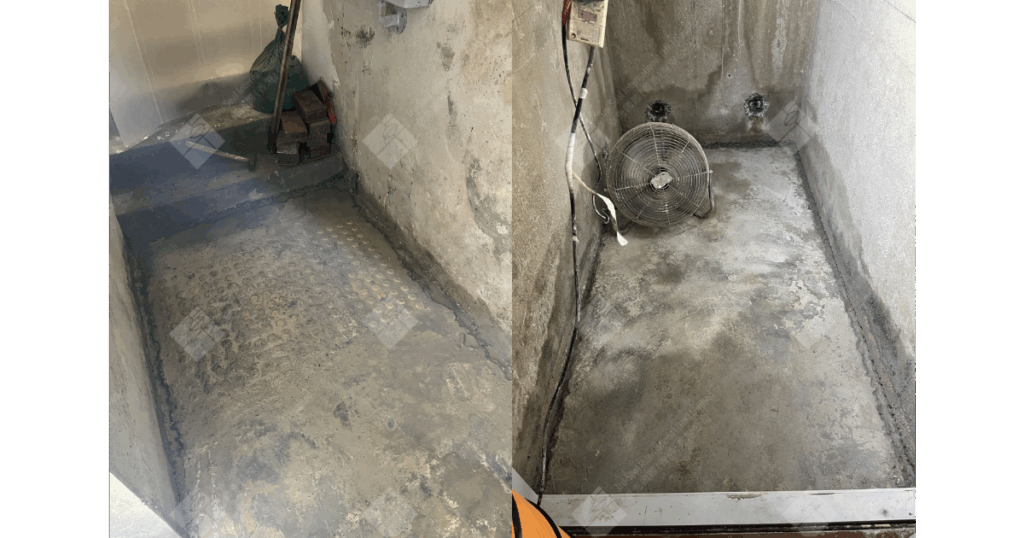 地下室升降機槽𨋢槽地下停車場出現漏水問題頻繁嚴重，使用卓先液─納米滲透型石屎防漏及養護材料維修及重造防水層徹底解決滲漏問題