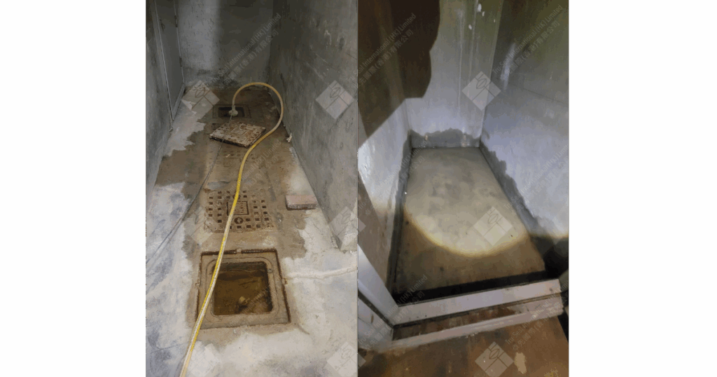 地下室升降機槽𨋢槽地下停車場出現漏水問題頻繁嚴重，使用卓先液─納米滲透型石屎防漏及養護材料維修及重造防水層徹底解決滲漏問題